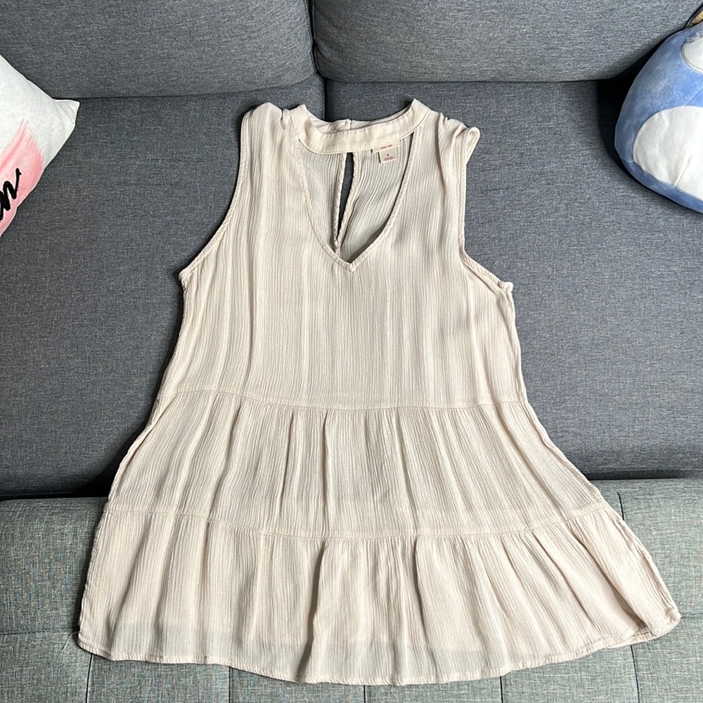 Mossimo Supply Co. Flowy Tank Top with Front Cutout